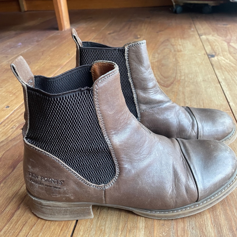 Brown Leather Ankle Boots